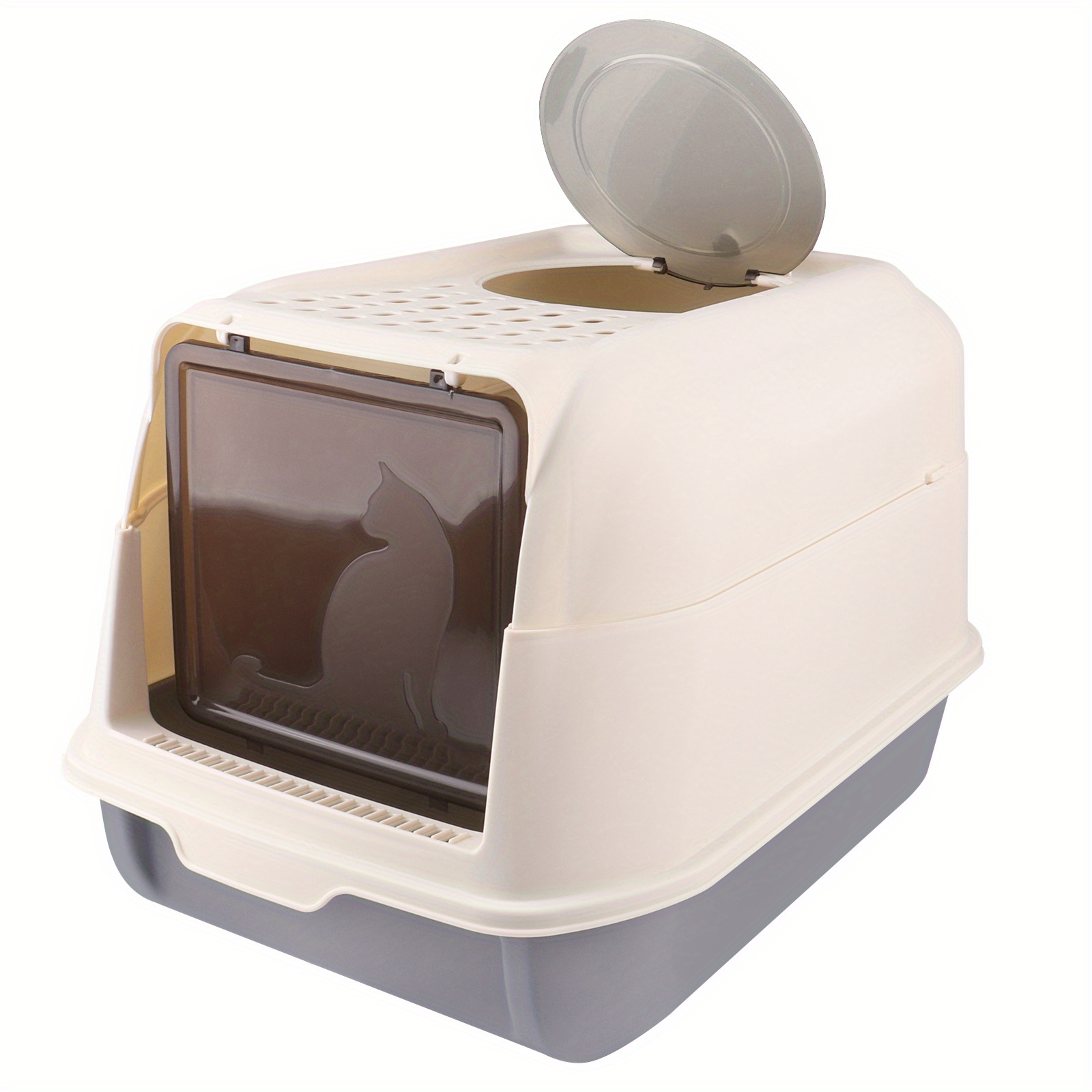 Cat Toilet Foldable Enclosed Cat Litter Box Pet Toilet With Cover Cat Toilet With Drawer And Lid Cat Litter Box