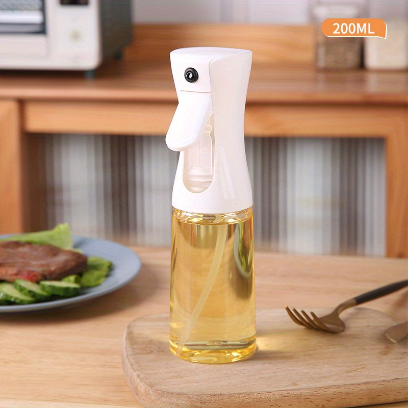 oil sprayer for cooking and bbq 1pc bpa free plastic spray bottle 200ml mist dispenser for olive oil vinegar salads baking air fryer kitchen and camping tools details 3