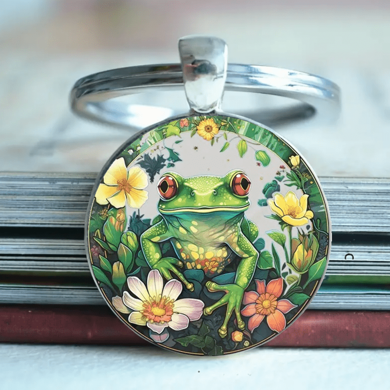 

The Frog In The Lotus Flower Is A Keychain, And For Relatives .