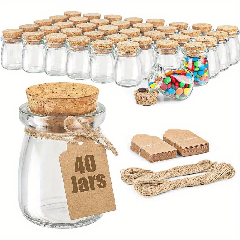 

[ ] 10pcs Glass Jars , 3.4oz - For , , And Diy Decorations - Includes & Labels