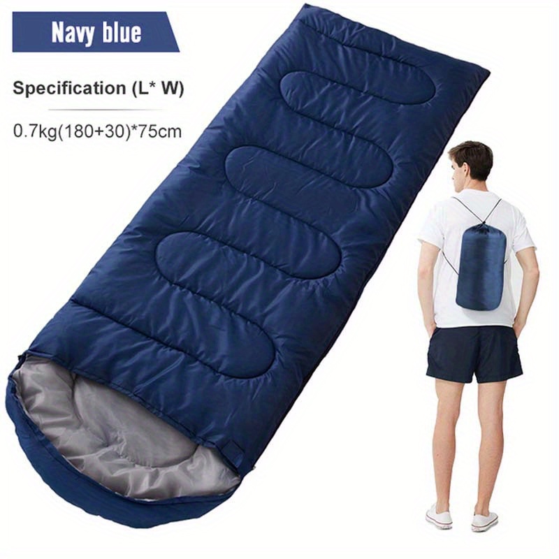 

3-season Camping Sleeping Bag For Adults Men Women - Ultra-comfortable Outdoor Gear, Perfect For Summer, Spring & Fall Adventures, Lightweight & Durable With Compression Carry Bag