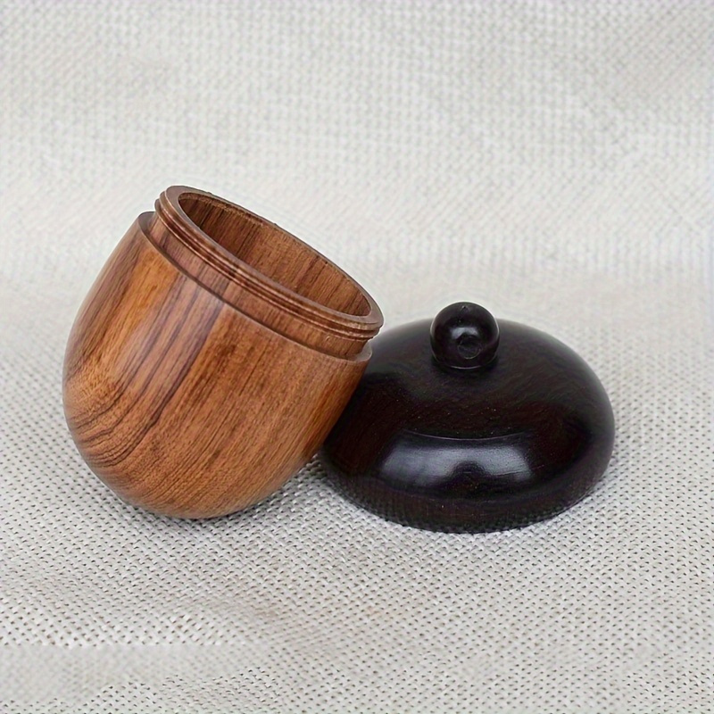 Image of 2pcs Wooden Pill Box, Mini Rescue Wooden Pill Box, Portable Tablet Store Zoom Jar Outdoor, Pendant Key Chain Car Hanging Jewelry Wishing Bottle