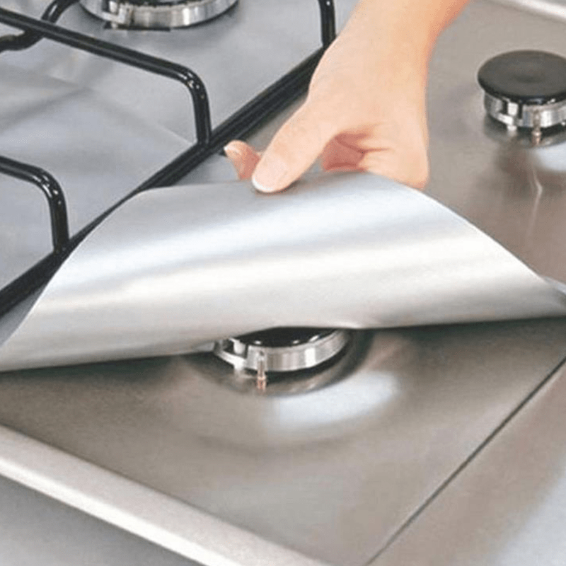 4 pieces stove surface protection pads reusable gas stove protector oil proof   heat resistant non   to clean and wash details 0