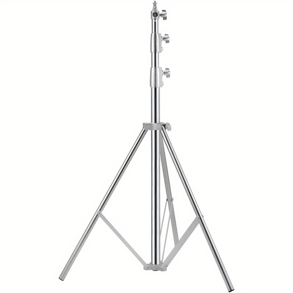 

Heavy-duty Stainless Steel Photography Tripod Stand, 110.2" Adjustable Height - Ideal For Speedlights, , Softboxes & Umbrellas, Light Stand, Studio Lighting