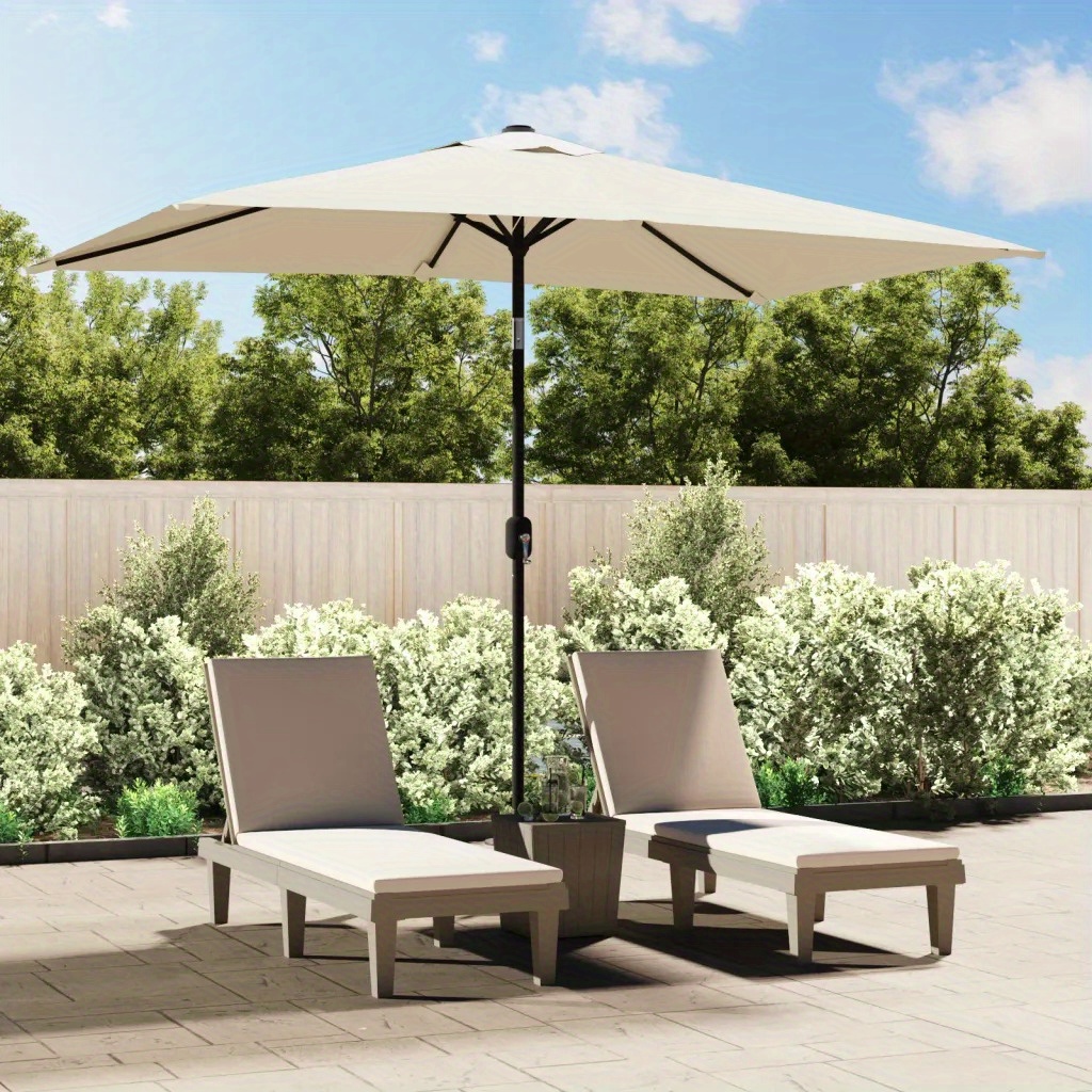 

Parasol 200x300 Cm Rectangular Sand White