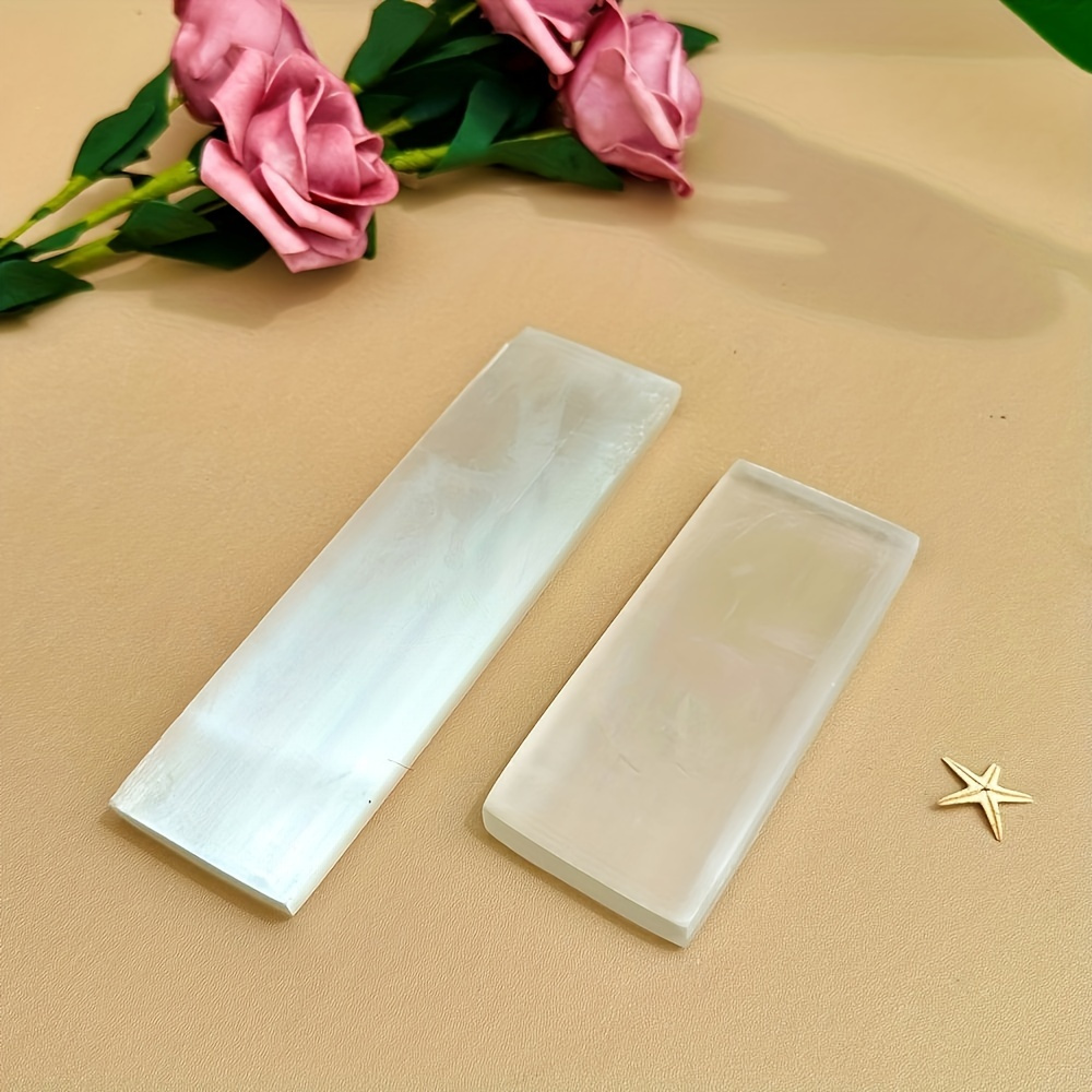 

1 Piece Of Flat Selenite - Purifies - -yourself Crystal Present, Unscented, Solid Form