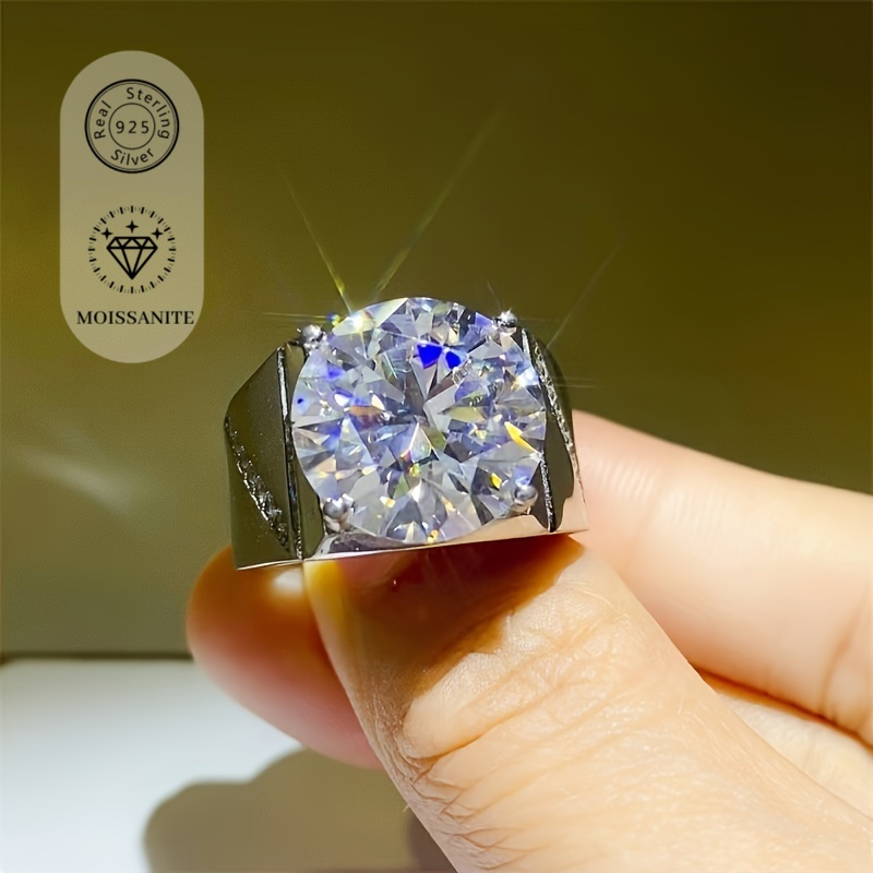 

S925 2ct Moissanite , 18k Plated For & , For & - Synthetic Birthstone