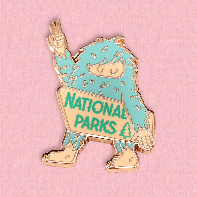 

1pc Cute Cartoon Sasquatch Enamel Pin - Alloy Novelty Brooch For Collar, Backpack, Hat, Or Coat - Vibrant Design, Themed Accessory - Unisex Gift Idea