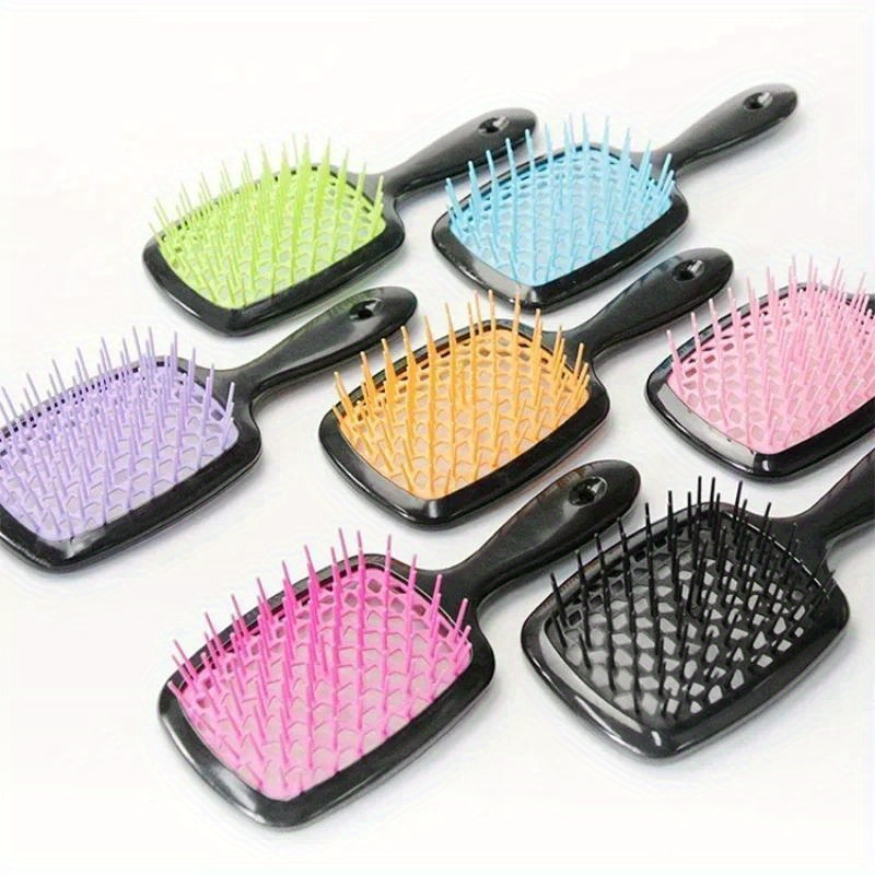 

1pc Hollow Hair Comb, Scalp, Massage Hair Brush Hair Comb, For All Hair Styles, Shape