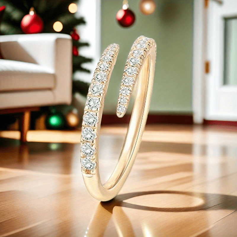 Adjustable Twist Wedding Ring for Women