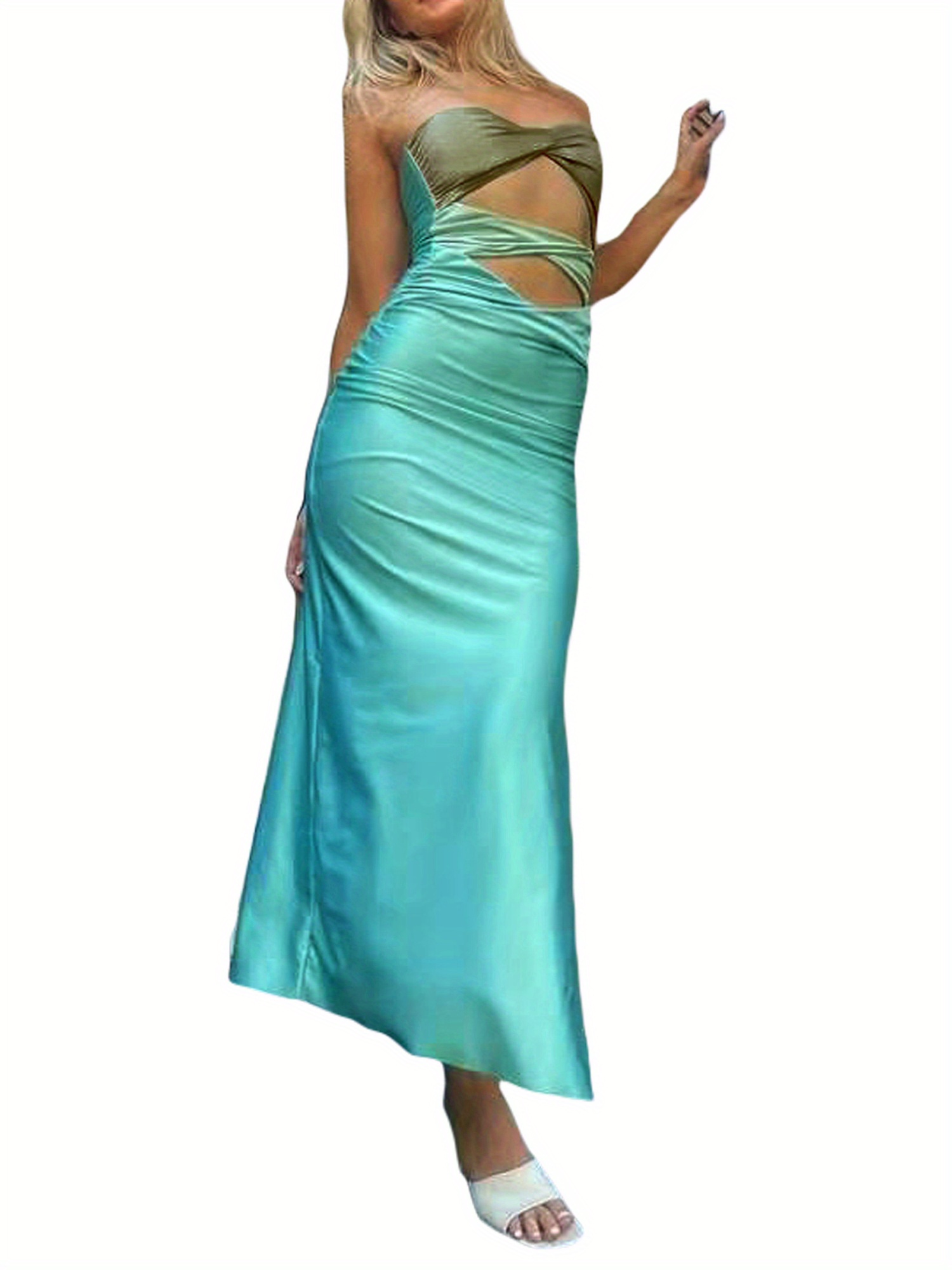 slim fit dress slacks Y2K Cyber Halter Neck Mini Dress  MAUVSTUDIO