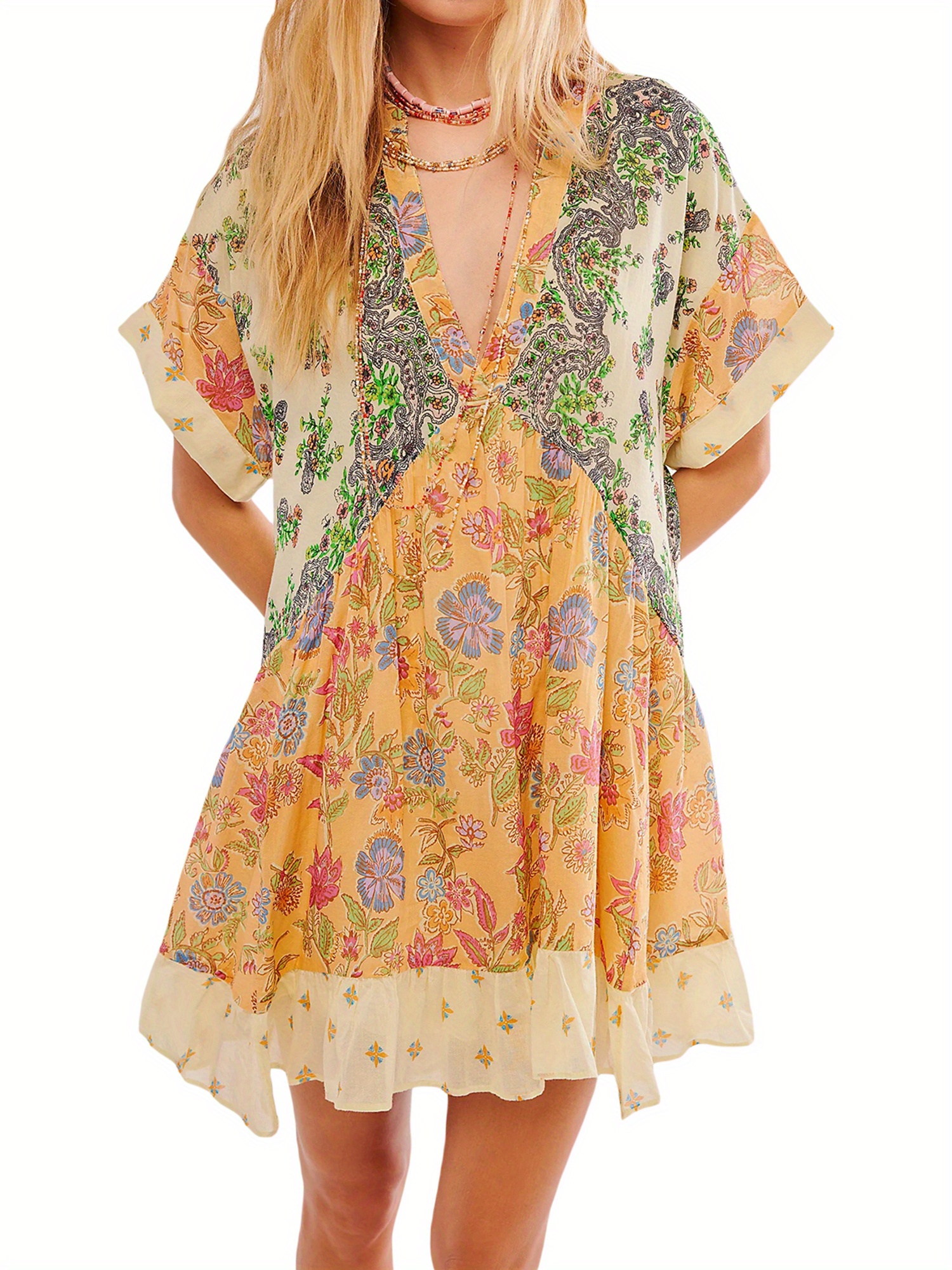 flowy babydoll dress Solstice Babydoll Dress in Black Chiffon main image 0