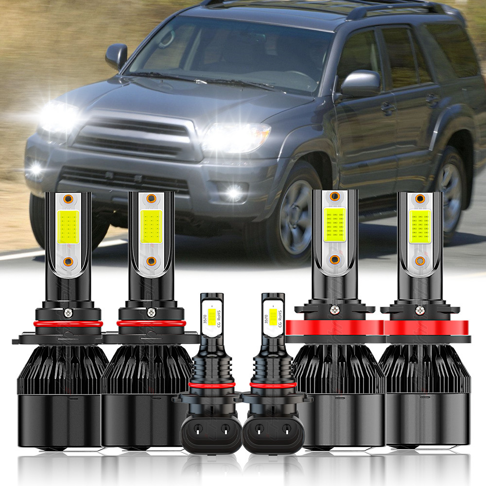 

6000k 6 Pcs White Led Headlight Fog Light Bulb Set For Toyota 4runner 2006 2007 2008 2009