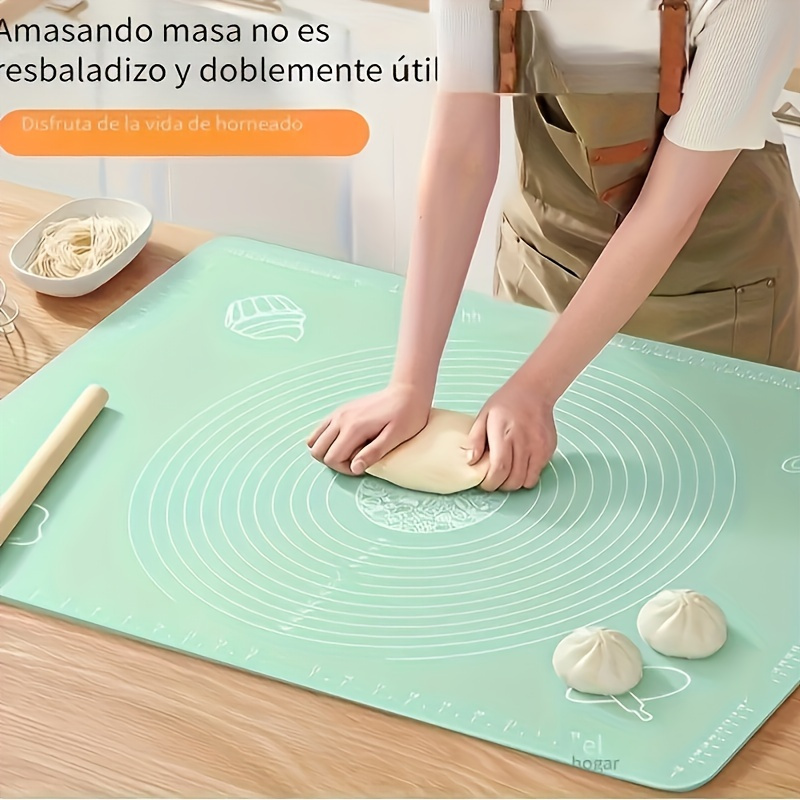 extra thick non stick silicone pastry mat 19 7x15 8in bpa free non slip surface for baking pizza cake dough   tool details 3