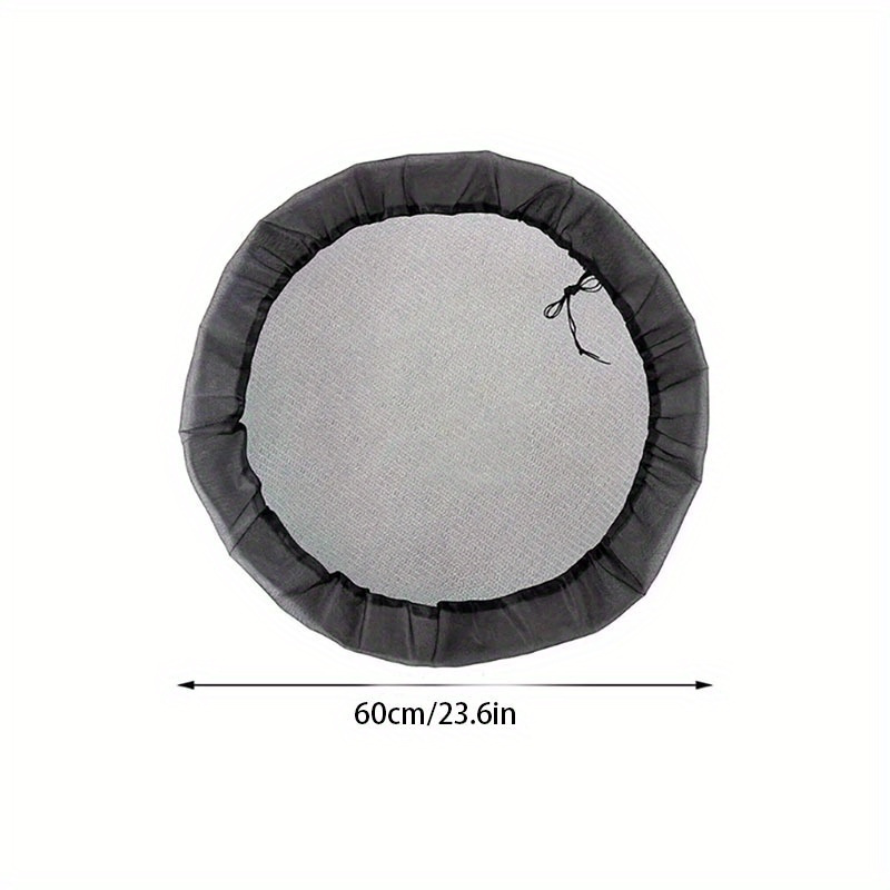 TEMU 1pc Adjustable Mesh Cover For Rain Barrel, Anti Filter Screen, Gardening Supplies