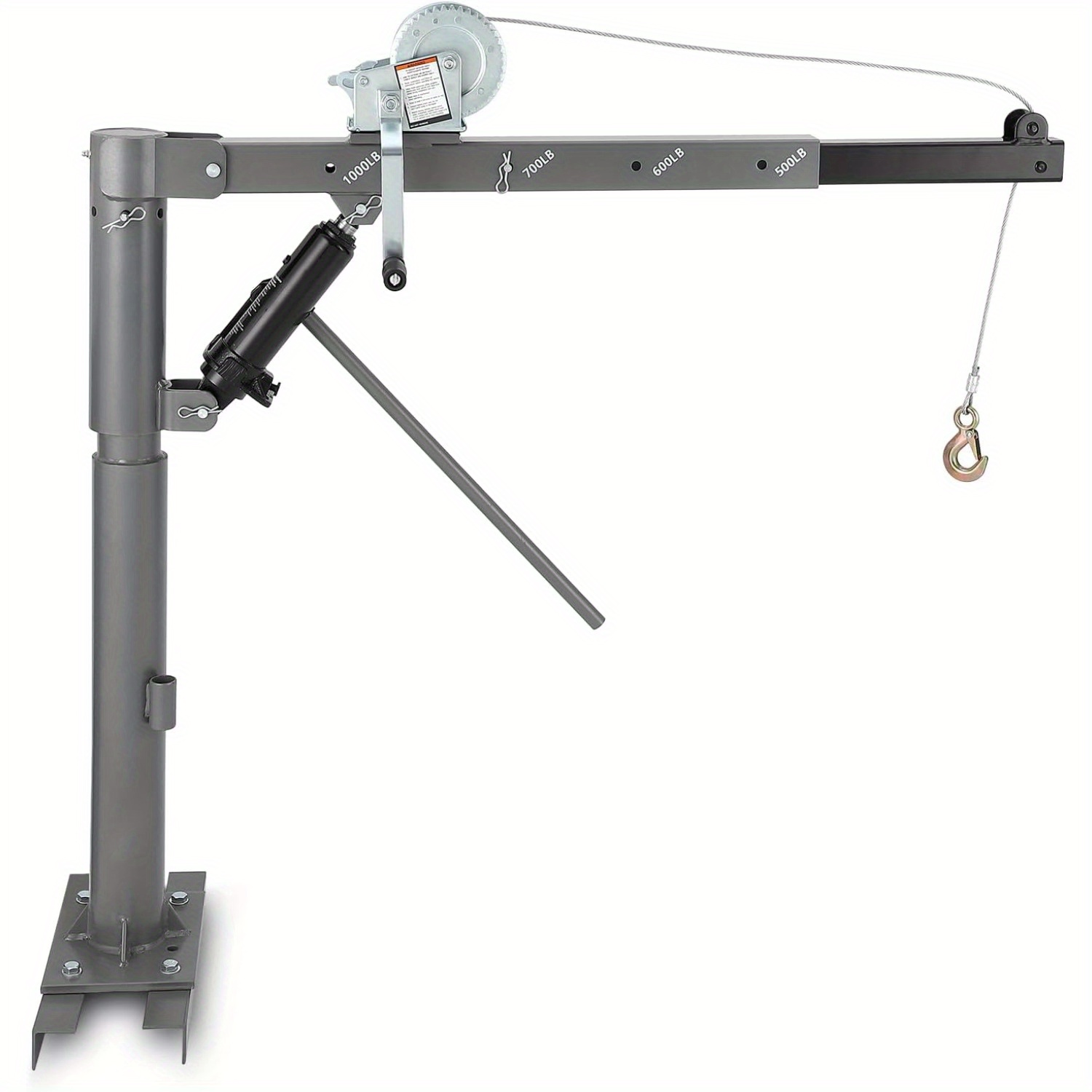 

1000 Lbs Truck Crane, Truck Jib Crane Hoist Crane Hitch Mount, 500 Lbs Truck Crane/ 600 Lbs Truck Crane/ 700 Lbs Truck Crane/ 1000 Lbs Pickup Crane For Lifting Goods