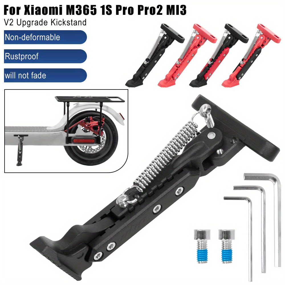 durable aluminum kickstand for xiaomi m365 1s more adjustable non slip electric scooter parking stand with   0