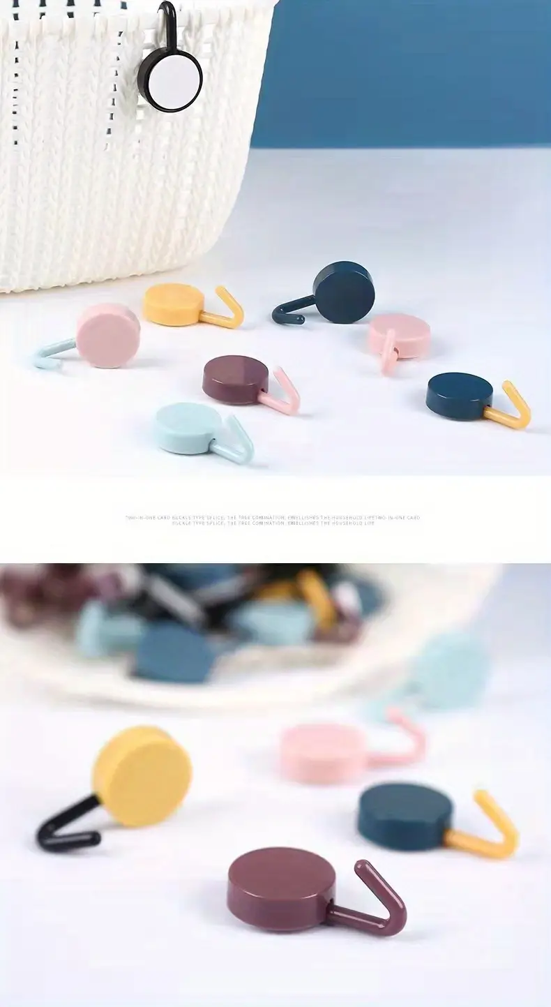 10pcs adhesive wall hooks key hooks coat hangers waterproof utility hanging self adhesive towel hook for kitchen bathroom bedroom entrance door details 1