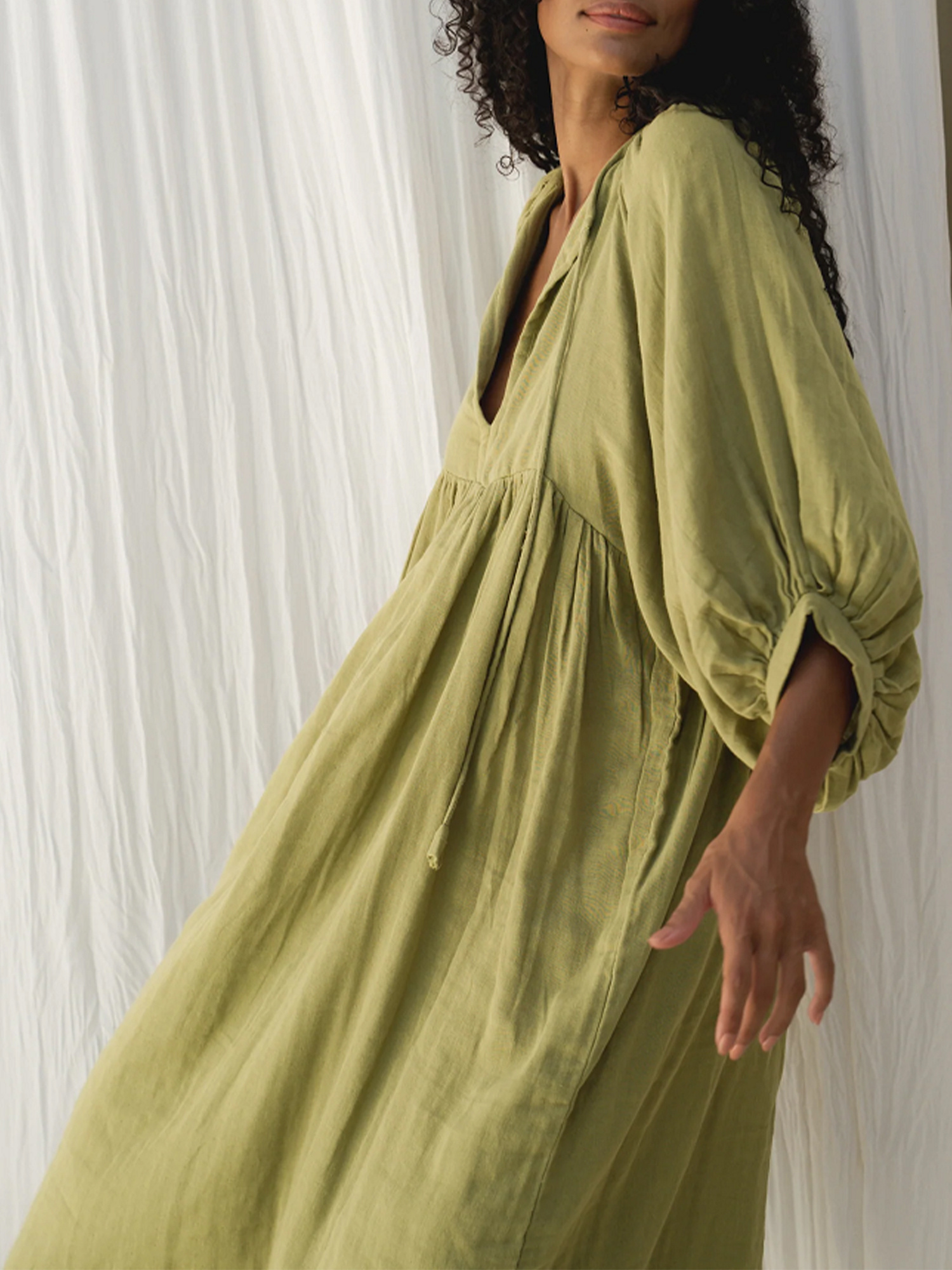 womens casual loose fit midi dress solid 4 sleeve - Temu