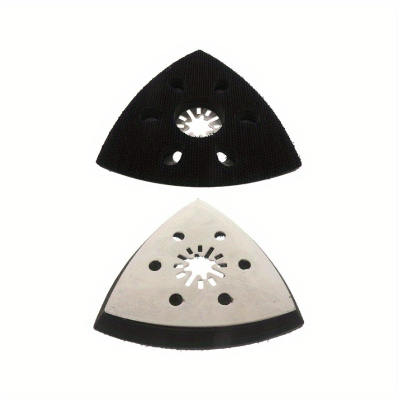 6-hole Triangle Polishing Disc With Self-adhesive Flocking Sanding Mat, Multipurpose Accessories For Materials