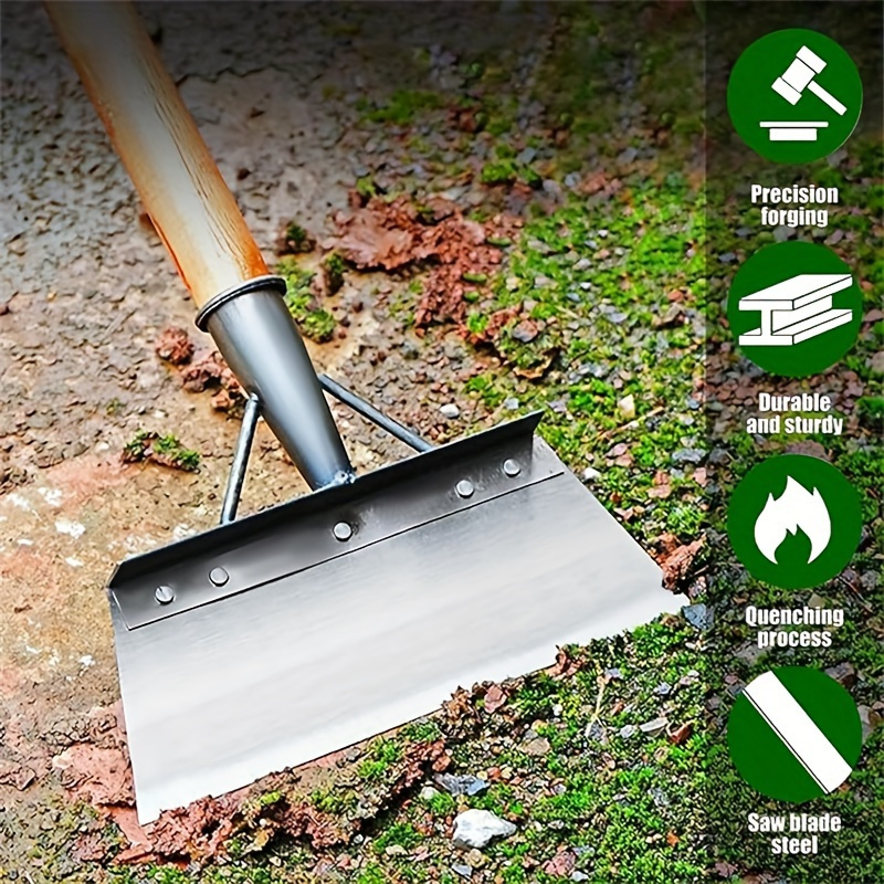 1pc 21cm 8 27inch multifunctional garden shovel snow shovel household cleaning shovel outdoor garden cleaning shovel handleless stainless   weeding tool shovel details 3