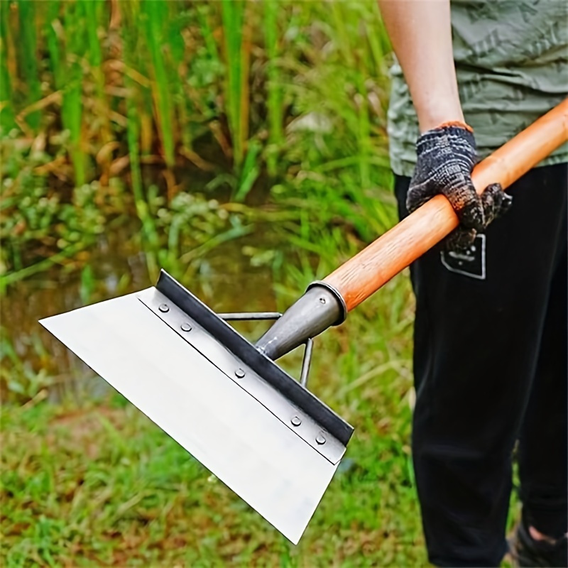 1pc 21cm 8 27inch multifunctional garden shovel snow shovel household cleaning shovel outdoor garden cleaning shovel handleless stainless   weeding tool shovel details 4