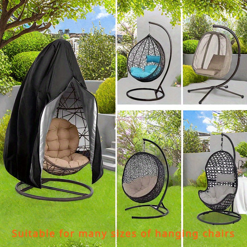 

Patio Hanging Chair Cover Waterproof Swing Glider Protector, 210d Oxford Cloth Dustproof Uv Resistant Outdoor Furniture Cover For Balcony Garden