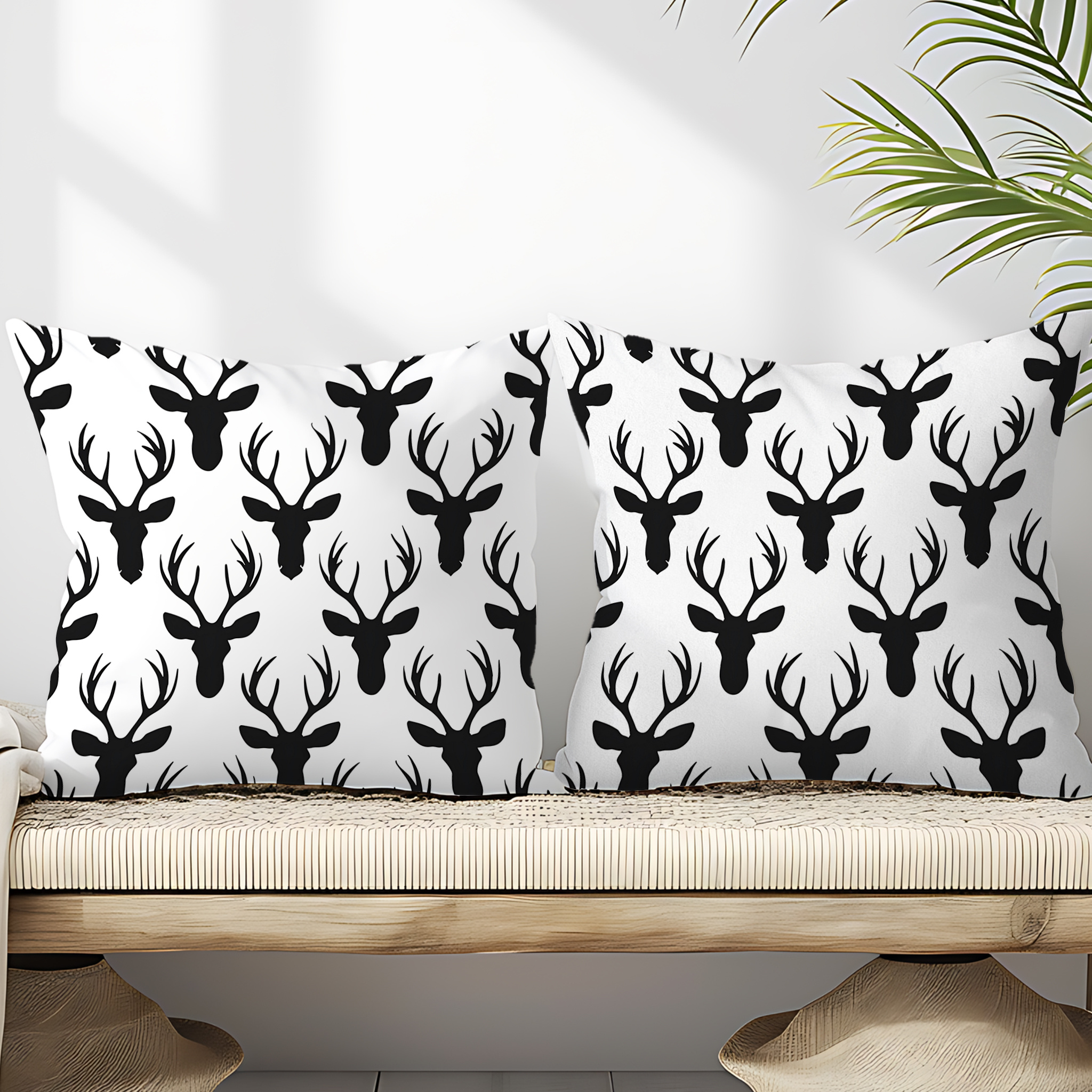 

2pcs , 18x18in - For , Bedroom, Sofa Decor | Washable
