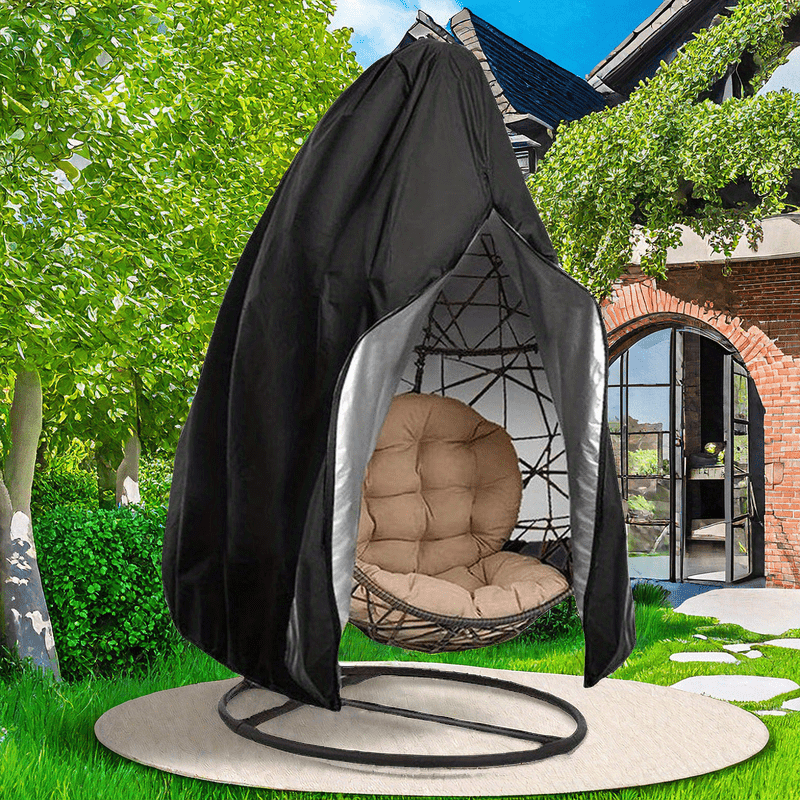 

Outdoor Hanging Chair Cover Waterproof - Uv Protection 210d Oxford Cloth Swing Chair Dustproof Rainproof Cover For Patio Courtyard Balcony