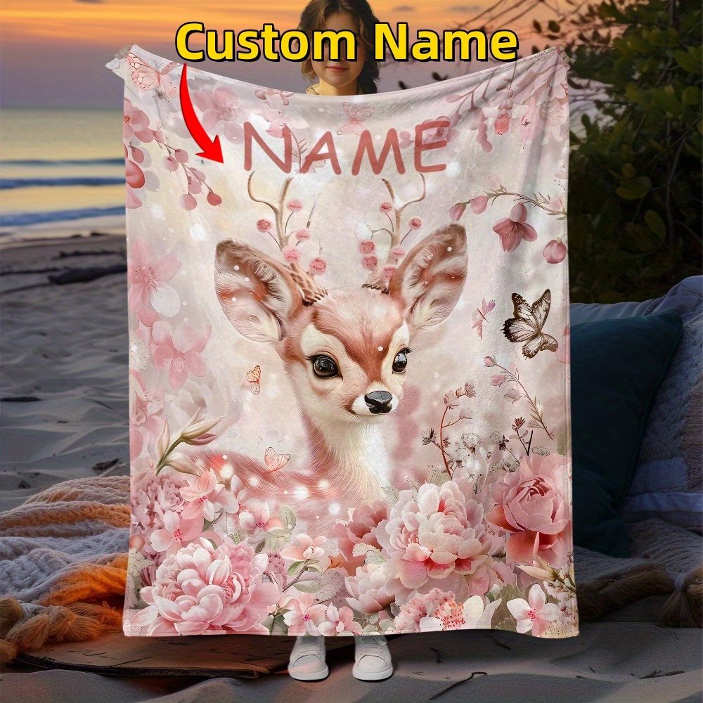 

Personalized Blanket - For Sofa, Bed, , Camping, Office Chair - , , Fleece , 27x39" Or 50x60", 60x80