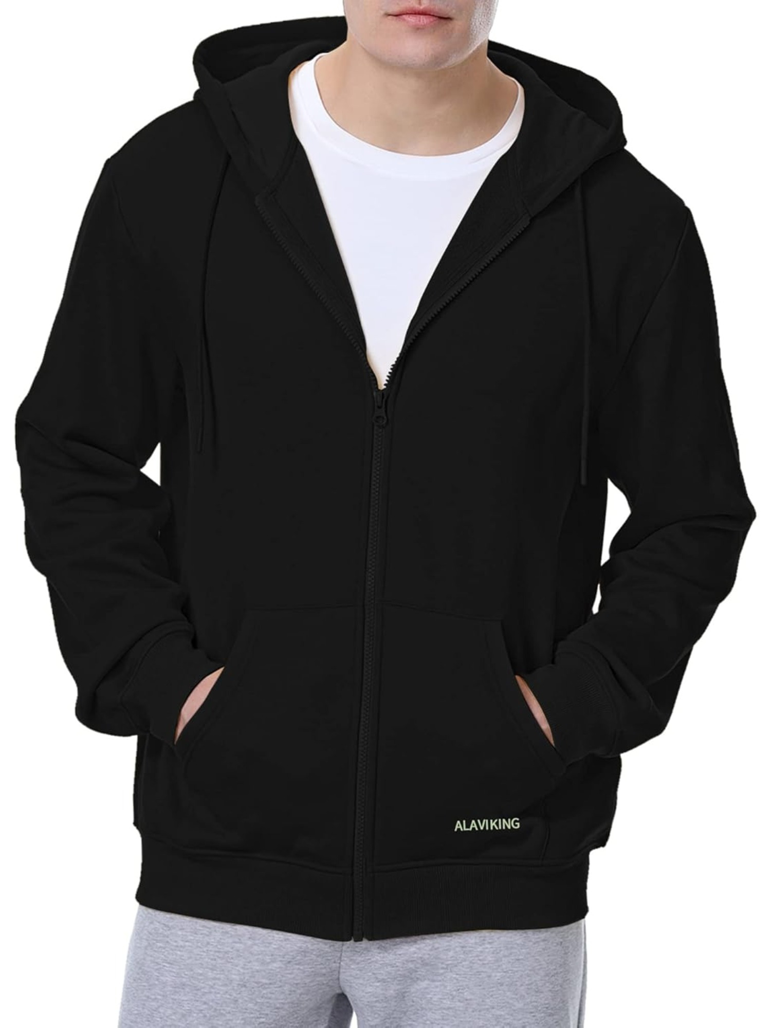 Black Mens 3xl Zip Up Hoodies Mens Zip Up Hoodie Fabric Hooded