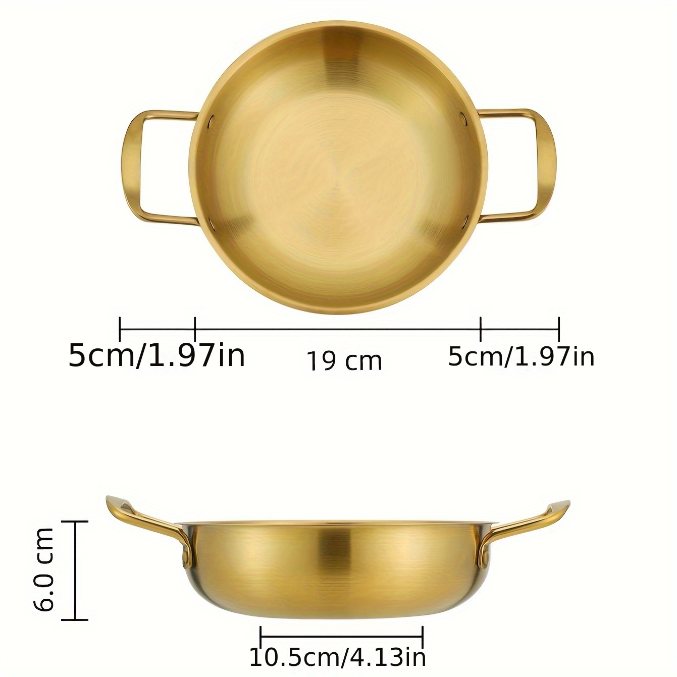 fast arrival premium golden stainless steel ramen pot versatile for soup seafood   cookware for home and restaurant use details 2