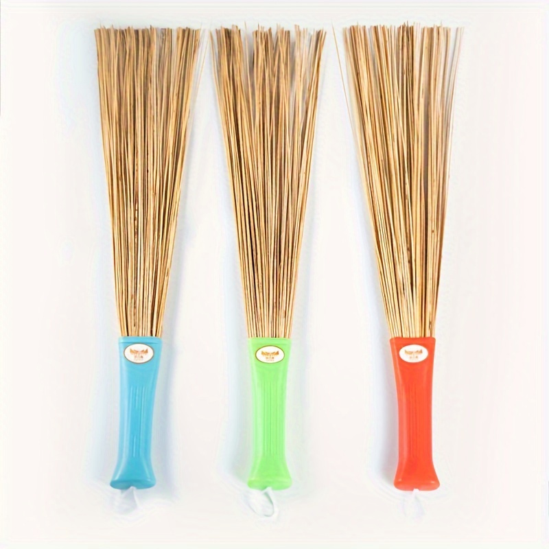 

Handcrafted Leaf Broom With Wooden Handle - Traditional Indoor Cleaning Tool For Living Room, Bedroom, Clothes & Furniture