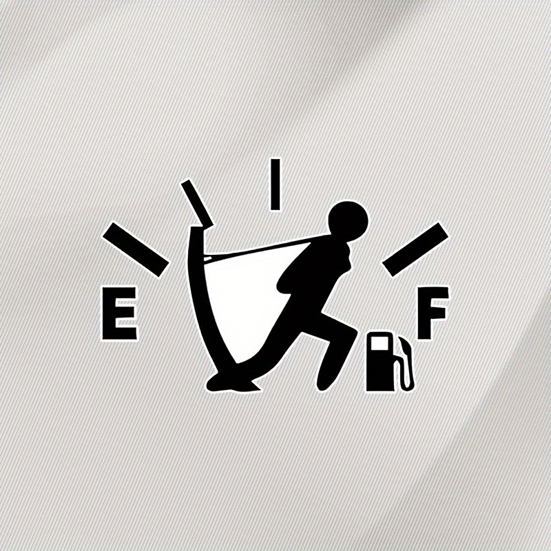 Funny Fuel Gauge Vinyl Decal Cartoon Figure Gas - Temu