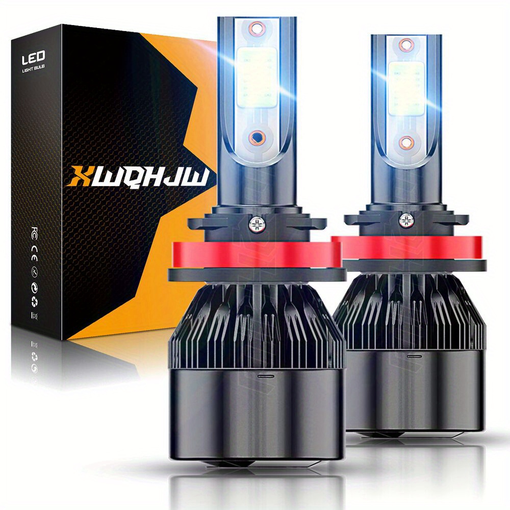 

2 Pcs H11 Led Headlight Kit Low Beam Bulb 6000k Bulbs