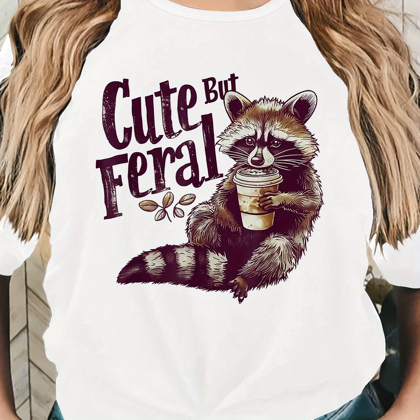 

Women's Cute & T-shirt - Casual Round Neck, Short Sleeve Top For Spring/summer, Stretchy Polyester , Machine Washable