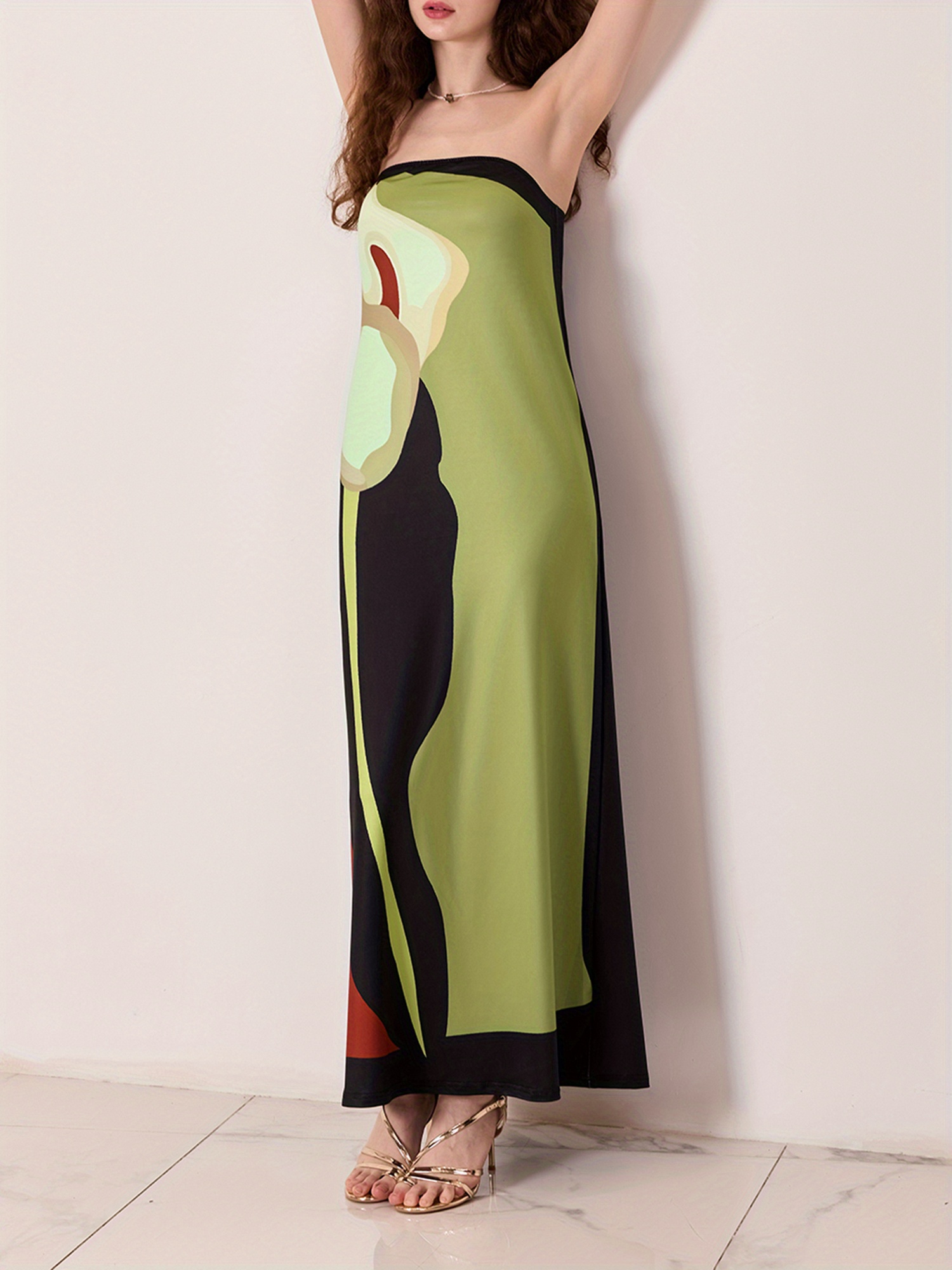 chinese dress ladies Tia Tube Dress One Size / Denim / Rayon main image 1