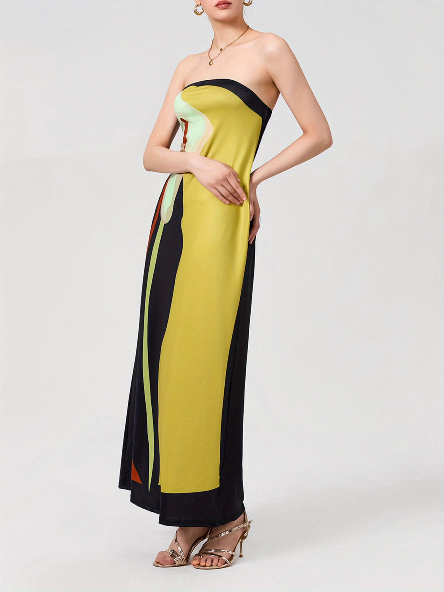 chinese dress ladies Base Strapless Tube Dress