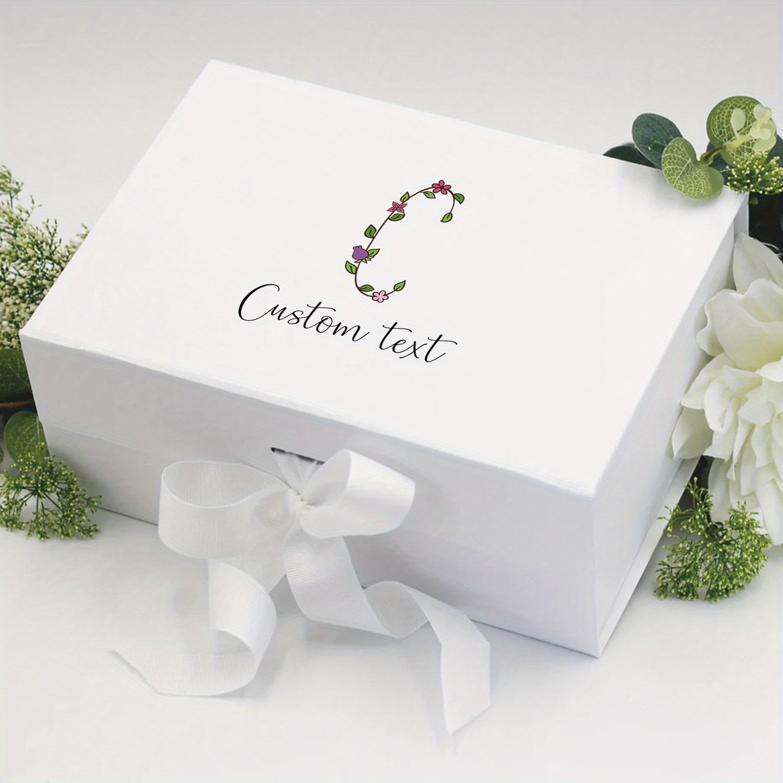 

Boîte Cadeau Magnétique Personnalisée avec Couvercle & Ruban - Pliable, Emballage Décoratif pour - pour les Demandes en Mariage, Noël, Saint-Valentin, , Anniversaires, Fête des Mères