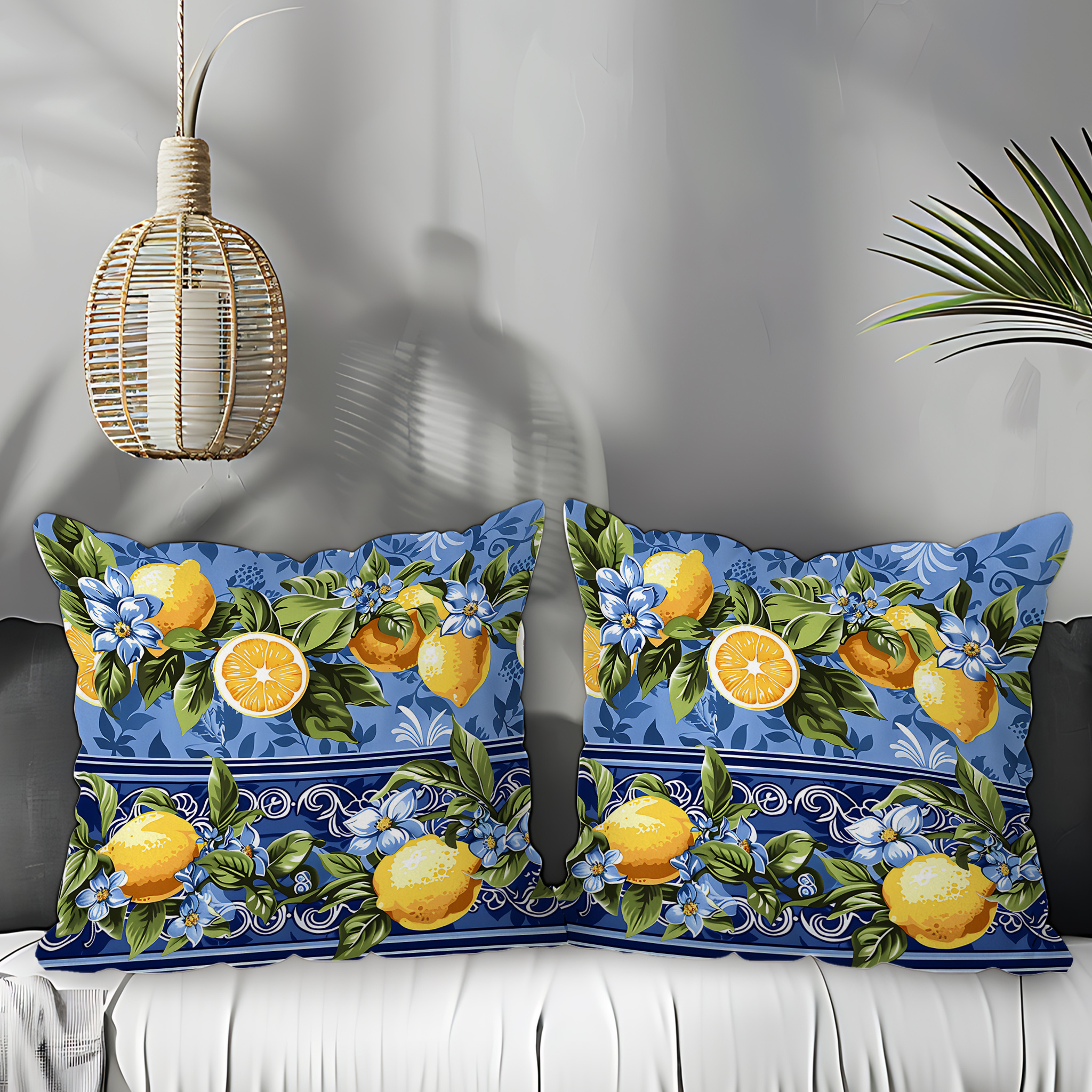 Floral Contemporary Sofa Pillows Black Daisy Floral Pillow Cover