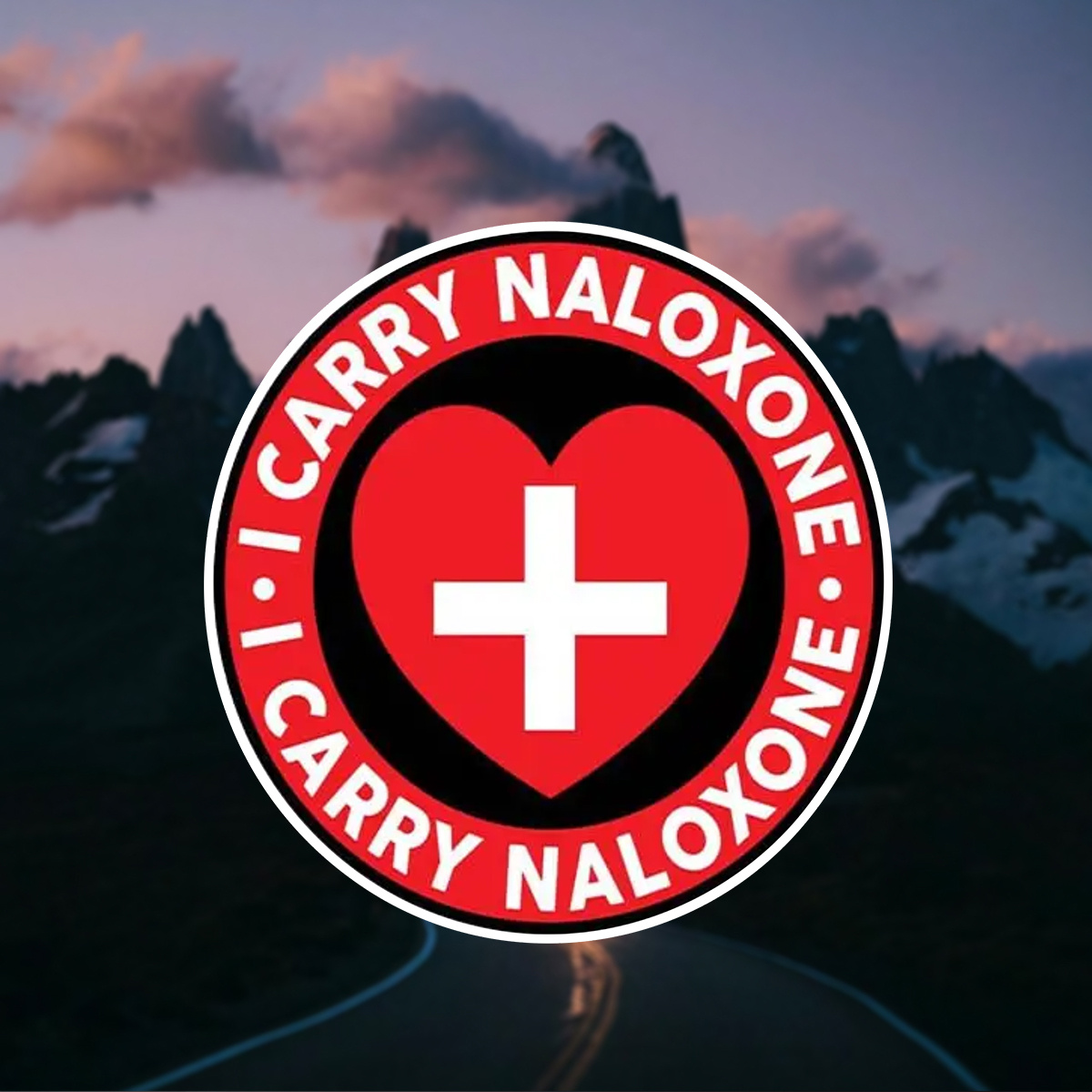 

Vinyl Naloxone Prevention Decal - Self-adhesive Public Health Sticker For Cars, Laptops, Plastic Surfaces - Matte Finish Compassionate Safety Sign With Irregular Shape, Single Use