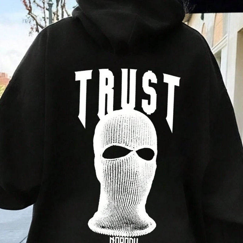 

Letter Print Hoodie, Drawstring Casual Hooded Sweatshirt For Fall & Spring, Women's Clothing