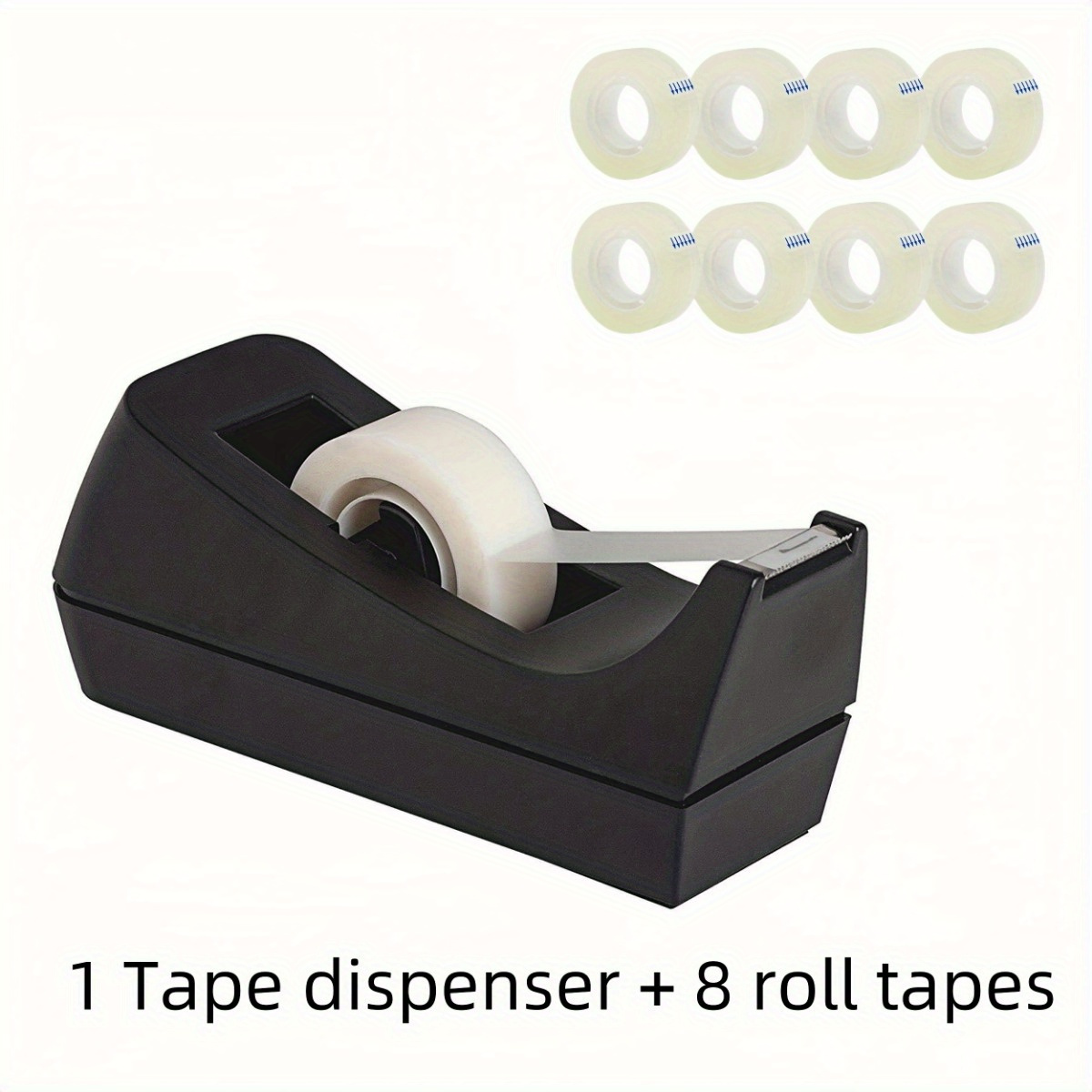 

Desktop Tape Dispenser With Transparent Tape - Base - Tape Roll Dispenser - Office