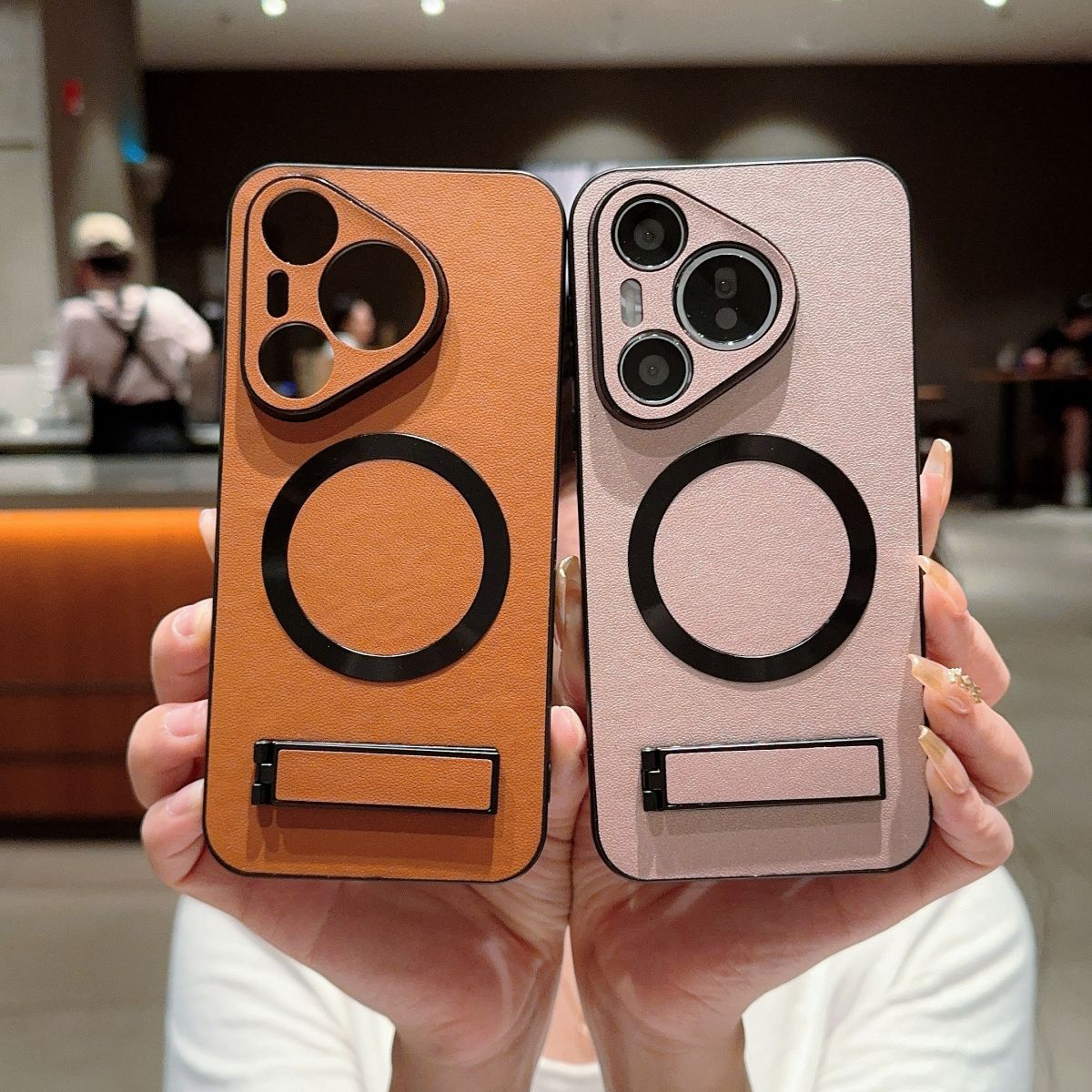 Wireless Charging Invisible Bracket Mobile Phone Case for Huawei Pura 70 Pro Pro+ Ultra_voghion.com