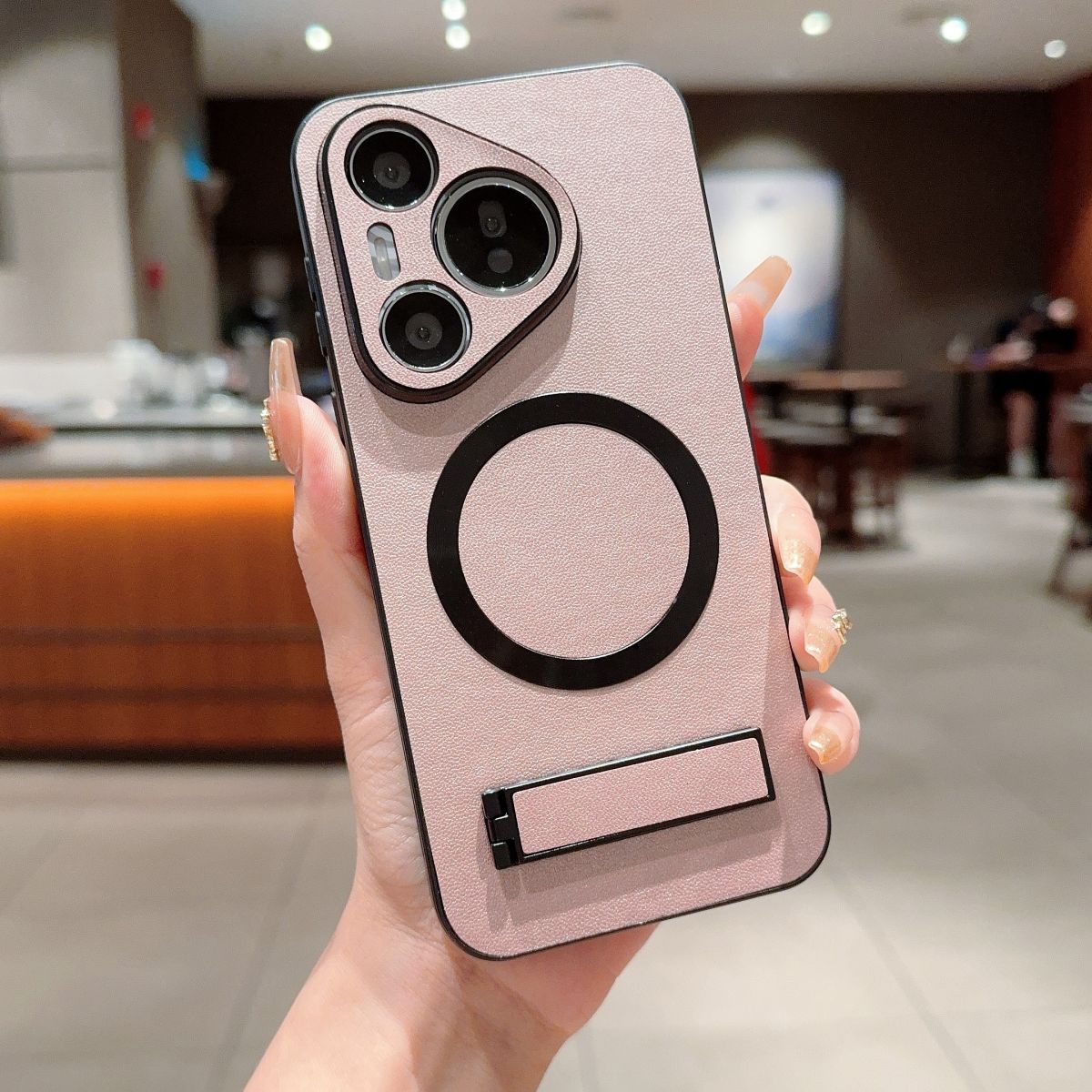 Wireless Charging Invisible Bracket Mobile Phone Case for Huawei Pura 70 Pro Pro+ Ultra_voghion.com
