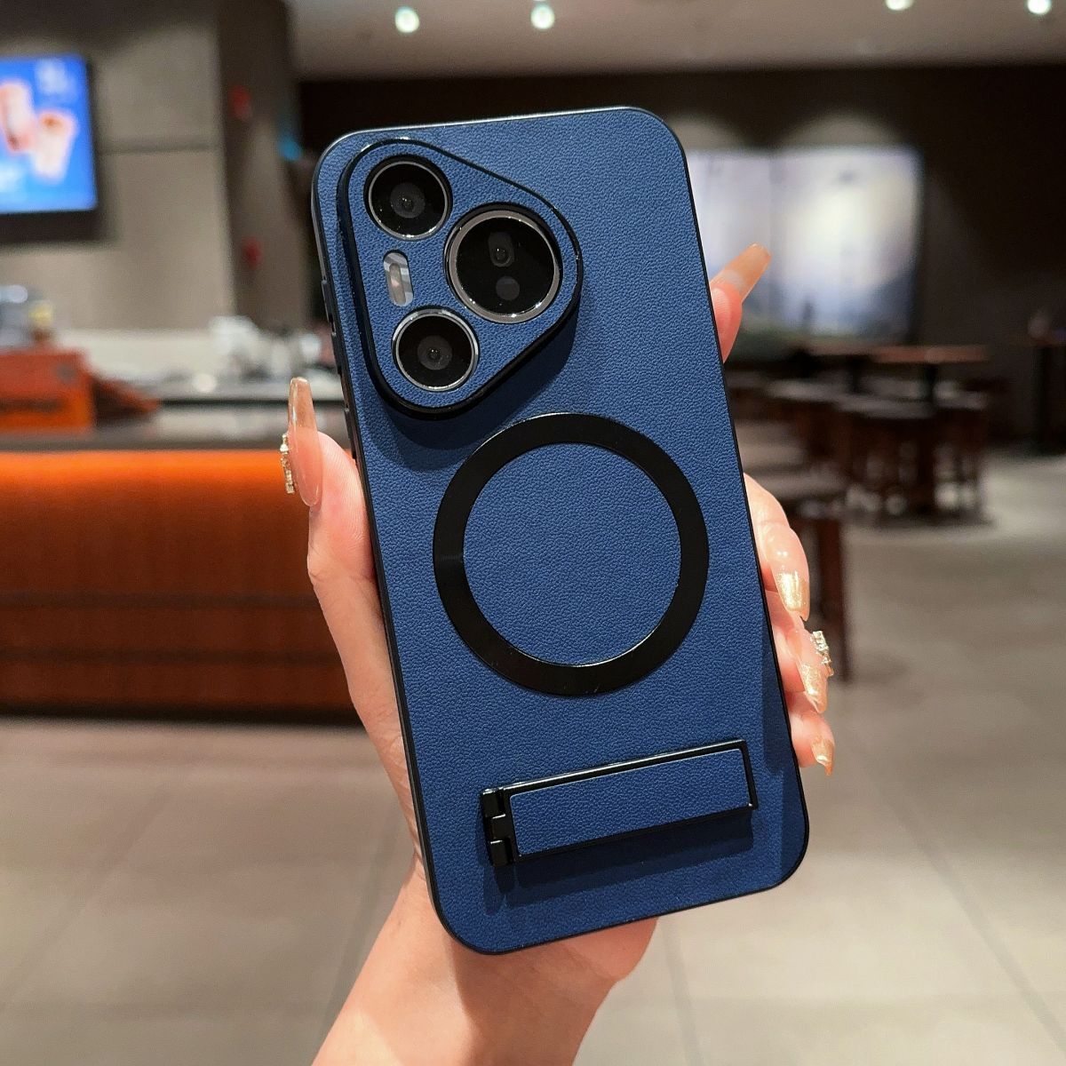 Wireless Charging Invisible Bracket Mobile Phone Case for Huawei Pura 70 Pro Pro+ Ultra_voghion.com