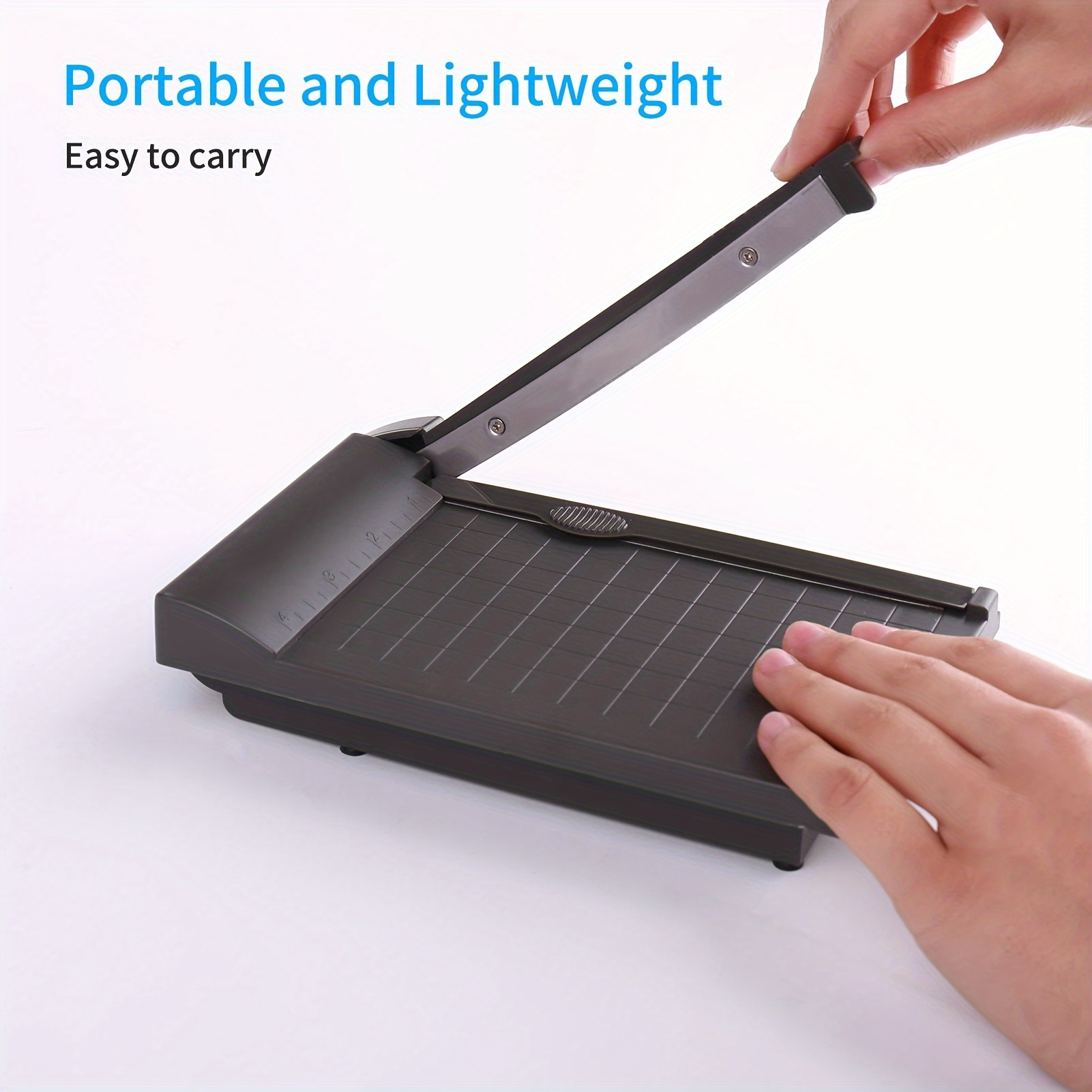 

Mini Paper Cutter, 6-inch Portable Desktop Trimmer, Lightweight Pvc Material, Manual , No Battery Required, Multiple Colors