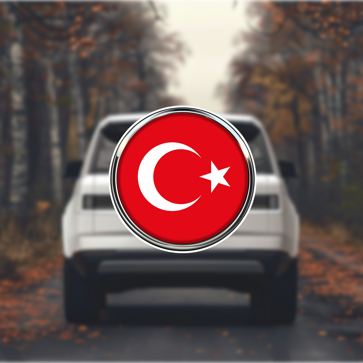 

Turkish Flag Sticker: Waterproof Vinyl For Laptops, Helmets, Motocross, Toolboxes, Windows, Guitars, Scooters & More