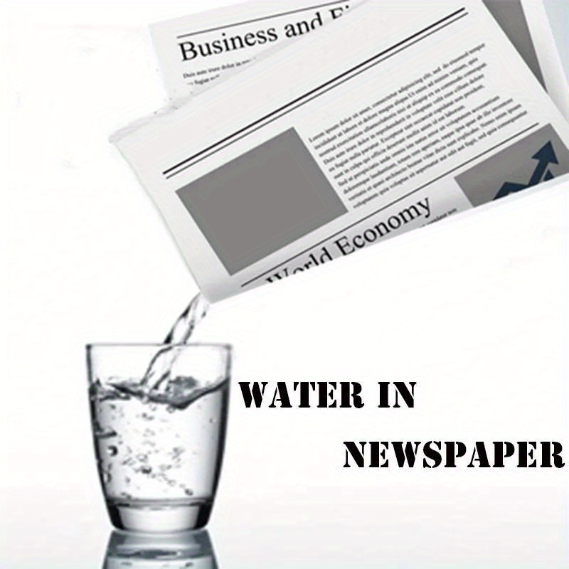 Magic Water Newspaper Illusion Trick Temu