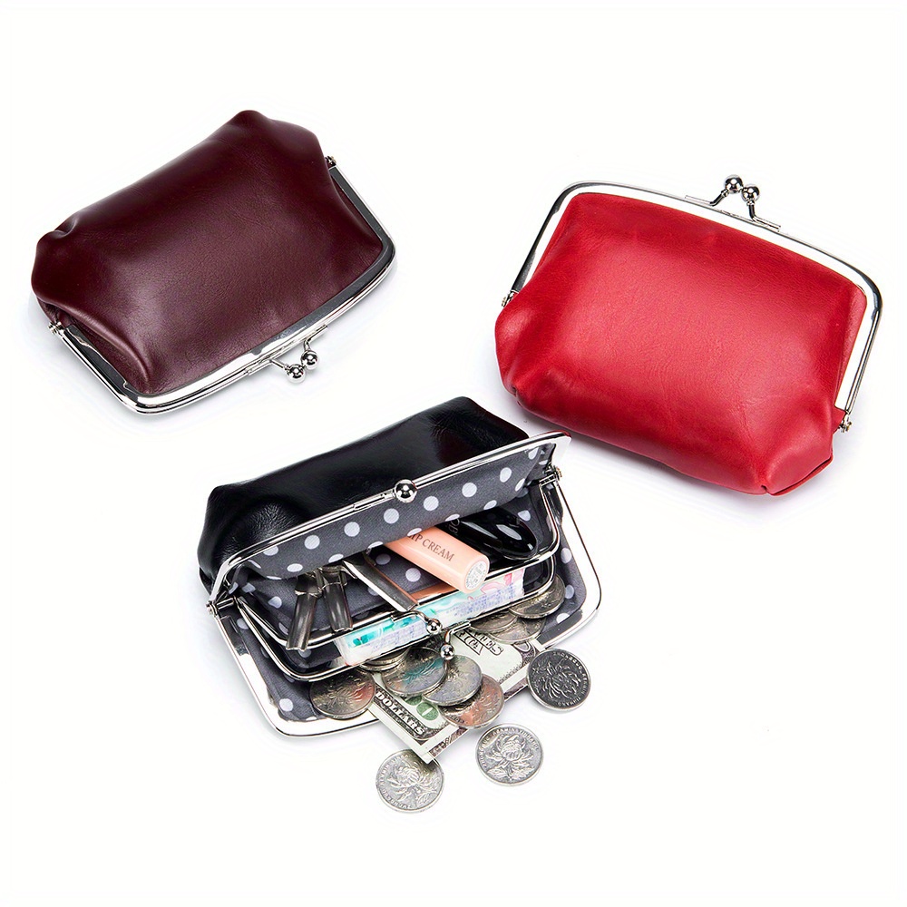 Leather Coin Purses & Pouches,Orange White Floral Change Purse Small Wallet For Women And Girls Travel Organizer Bags